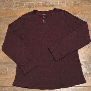 Arizona Jean Company XL 18-20 Maroon Henley Shirt